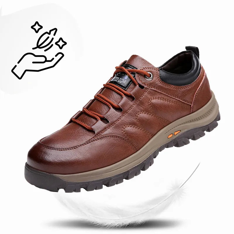 【⏰50% de descuento, finaliza hoy】Zapatos ortopédicos de piel de vaca, alivian la fatiga y reducen las lesiones de rodilla.