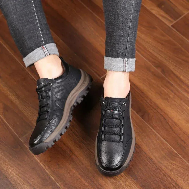 【⏰50% de descuento, finaliza hoy】Zapatos ortopédicos de piel de vaca, alivian la fatiga y reducen las lesiones de rodilla.