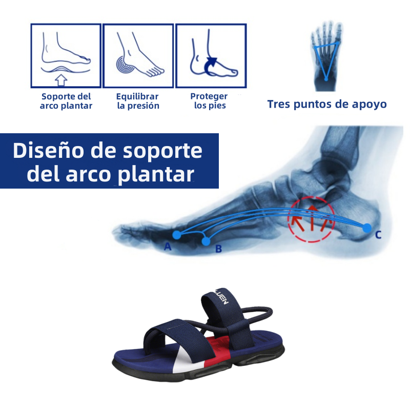 【🔥¡Nuevas sandalias de verano, mitad de precio por tiempo limitado! 】Sandalias súper cómodas hechas a mano. Diseño ergonómico. Aliviar la fatiga del pie