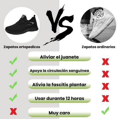 🛒¡Nuevos zapatos ortopédicos! Mitad de precio por tiempo limitado. Tecnología Flyweave, súper cómodo, envoltura fuerte, 12 horas de caminata sin dolor