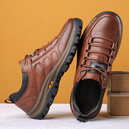 【⏰50% de descuento, finaliza hoy】Zapatos ortopédicos de piel de vaca, alivian la fatiga y reducen las lesiones de rodilla.